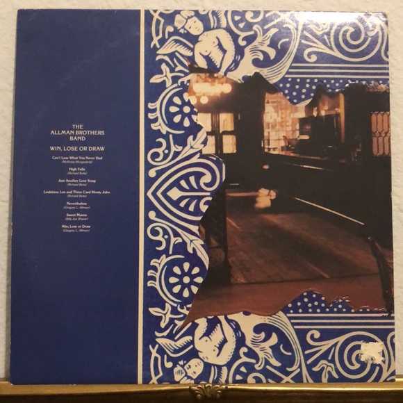 The Allman Brothers Band Win Lose Or Draw Vinyl Lp - Picture 2 of 5